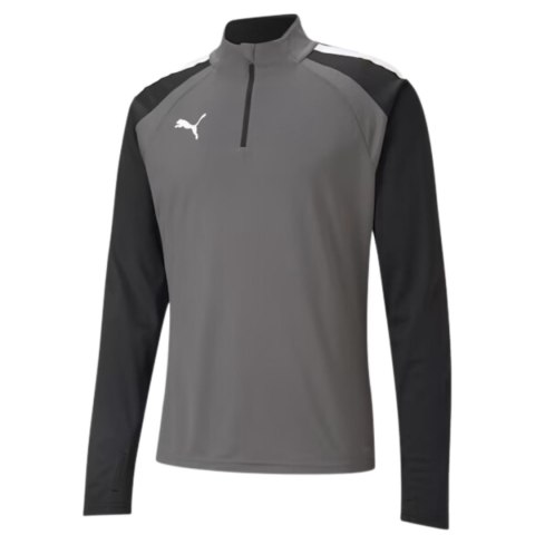 Puma Bluza męska Puma teamLIGA 1/4 Zip Top szaro-czarna 657236 13