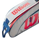 Wilson Torba tenisowa Wilson Junior 3PK szaro-czerwona WR8023901001