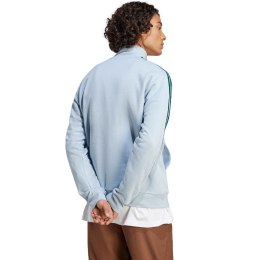 Adidas Bluza męska adidas Essentials Fleece 3-Stripes 1/4-Zip błękitna IJ8909