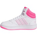 Adidas Buty dla dzieci adidas Hoops Mid biało-różowe IF2722