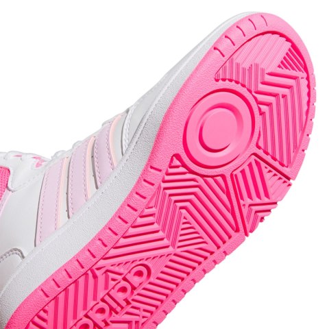 Adidas Buty dla dzieci adidas Hoops Mid biało-różowe IF2722 Adidas Buty dla dzieci adidas Hoops Mid biało-różowe IF2722