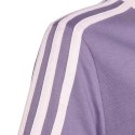 Adidas Koszulka dla dzieci adidas Essentials 3-Stripes Cotton Loose Fit Boyfriend Tee fioletowa IL3276