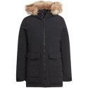 Adidas Kurtka damska adidas Parka Hooded Fur czarna IJ8260