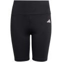 Adidas Spodenki dla dzieci adidas Train Essentials Aeroready 3-Stripes Training Biker Tights czarne HR7841