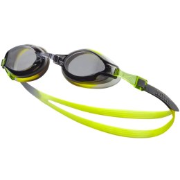 Nike Okulary pływackie Nike Os Chrome Junior 8-14 lat biało-zielono-szare NESSD128-042