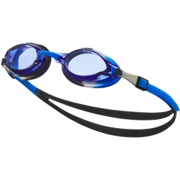 Nike Okulary pływackie Nike Os Chrome Junior 8-14 lat niebiesko-biało-czarne NESSD128-458
