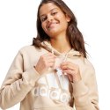 Adidas Bluza damska adidas Essentials Big Logo Regular Fleece Hoodie beżowa IR9330