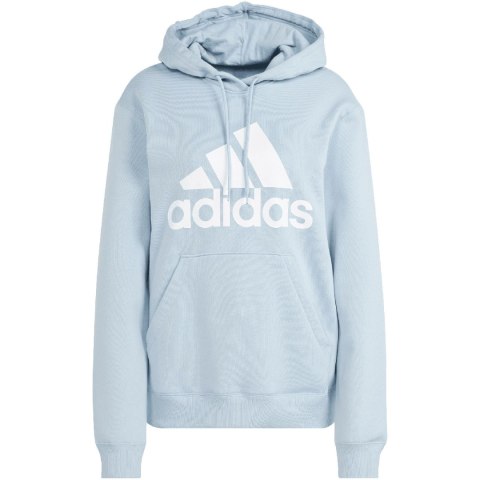 Adidas Bluza damska adidas Essentials Big Logo Regular Fleece Hoodie błękitna IR9329