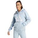 Adidas Bluza damska adidas Essentials Big Logo Regular Fleece Hoodie błękitna IR9329