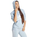 Adidas Bluza damska adidas Essentials Big Logo Regular Fleece Hoodie błękitna IR9329