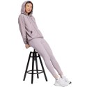 Adidas Bluza damska adidas Essentials Linear Full-Zip French Terry Hoodie fioletowa IS2073