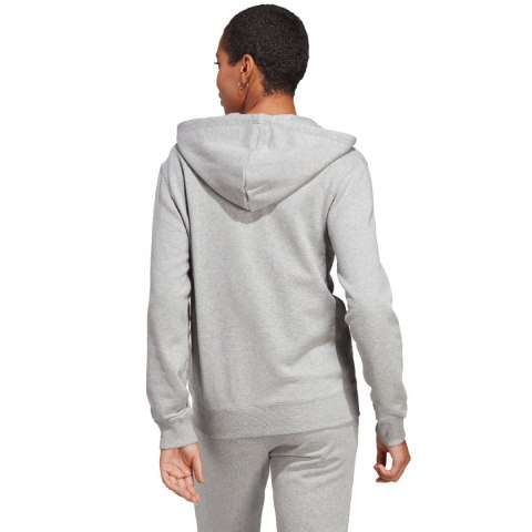 Adidas Bluza damska adidas Essentials Linear Full-Zip French Terry Hoodie szara IC6866 Adidas Bluza damska adidas Essentials Linear Full-Zip French Terry Hoodie szara IC6866