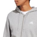 Adidas Bluza damska adidas Essentials Linear Full-Zip French Terry Hoodie szara IC6866