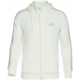 Adidas Bluza męska adidas Essentials French Terry 3-Stripes Full-Zip Hoodie ecru S1373