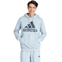 Adidas Bluza męska adidas Essentials French Terry Big Logo Hoodie błękitna IS1352