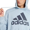 Adidas Bluza męska adidas Essentials French Terry Big Logo Hoodie błękitna IS1352