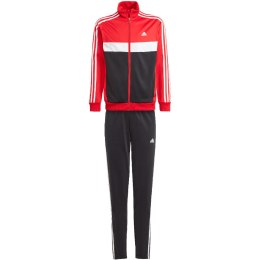 Adidas Dres dla dzieci adidas Essentials 3-Stripes Tiberio Track Suit czerwono-czarny IJ7083