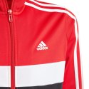 Adidas Dres dla dzieci adidas Essentials 3-Stripes Tiberio Track Suit czerwono-czarny IJ7083