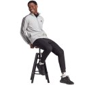 Adidas Dres męski adidas Basic 3-Stripes Fleece szaro-czarny IA3073