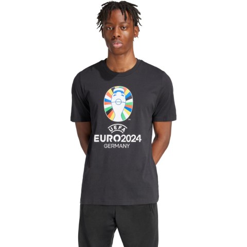 Adidas Koszulka męska adidas Euro24 czarna IT9291 Adidas Koszulka męska adidas Euro24 czarna IT9291