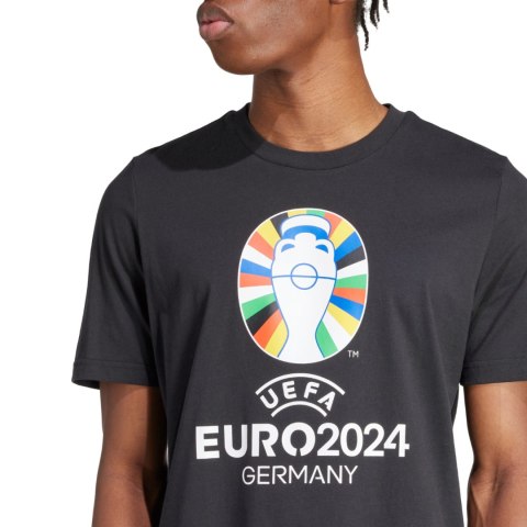 Adidas Koszulka męska adidas Euro24 czarna IT9291 Adidas Koszulka męska adidas Euro24 czarna IT9291
