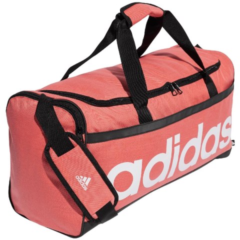 Adidas Torba adidas Essentials Linear Duffel Bag Medium koralowa IR9834 Adidas Torba adidas Essentials Linear Duffel Bag Medium koralowa IR9834