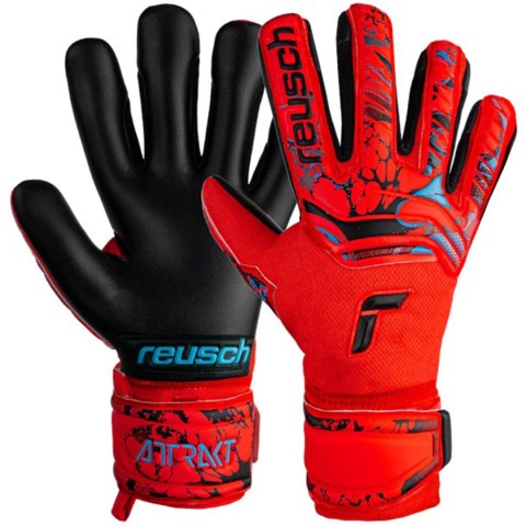 Reusch Rękawice bramkarskie Reusch Attrakt Grip Evolution Finger Support czerwone 5370820 3333