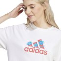 Adidas Koszulka damska adidas Flower Pack Badge of Sport biała IT1421