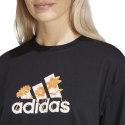 Adidas Koszulka damska adidas Flower Pack Badge of Sport czarna IR5896