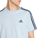 Adidas Koszulka męska adidas Essentials Single Jersey 3-Stripes Tee błękitna IS1332