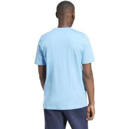 Adidas Koszulka męska adidas Essentials Single Jersey Embroidered Small Logo Tee błękitna IS1317