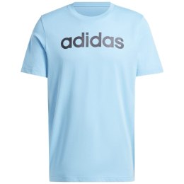 Adidas Koszulka męska adidas Essentials Single Jersey Linear Embroidered Logo Tee niebieska IS1350