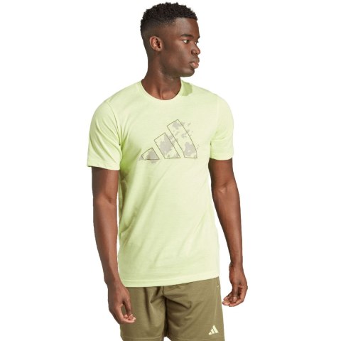 Adidas Koszulka męska adidas Trail Essentials Seasonal Training Graphic limonkowa IJ9602 Adidas Koszulka męska adidas Trail Essentials Seasonal Training Graphic limonkowa IJ9602