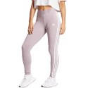 Adidas Legginsy damskie adidas Loungewear Essentials 3-Stripes różowe IR5347