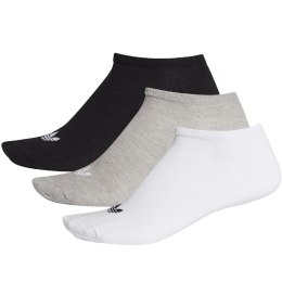 Adidas Skarpety adidas Trefoil Liner 3P białe, szare, czarne FT8524