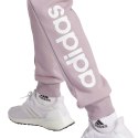 Adidas Spodnie damskie adidas Essentials Linear French Terry Cuffed fioletowe IS2105