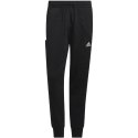 Adidas Spodnie męskie adidas Essentials French Terry Tapered Cuff 3-Stripes czarne HZ2218