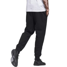 Adidas Spodnie męskie adidas Essentials French Terry Tapered Cuff 3-Stripes czarne HZ2218