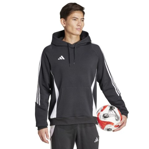 Adidas teamwear Bluza męska adidas Tiro 24 Sweat Hooded czarna IJ7673 Adidas teamwear Bluza męska adidas Tiro 24 Sweat Hooded czarna IJ7673