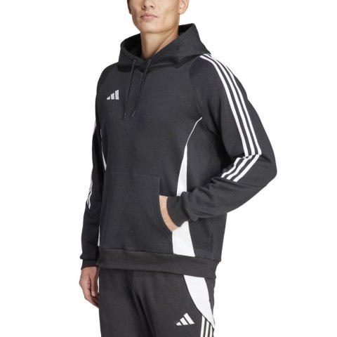 Adidas teamwear Bluza męska adidas Tiro 24 Sweat Hooded czarna IJ7673 Adidas teamwear Bluza męska adidas Tiro 24 Sweat Hooded czarna IJ7673