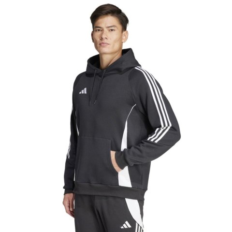 Adidas teamwear Bluza męska adidas Tiro 24 Sweat Hooded czarna IJ7673 Adidas teamwear Bluza męska adidas Tiro 24 Sweat Hooded czarna IJ7673
