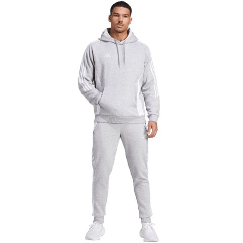 Adidas teamwear Bluza męska adidas Tiro 24 Sweat Hooded szara IR7545 Adidas teamwear Bluza męska adidas Tiro 24 Sweat Hooded szara IR7545