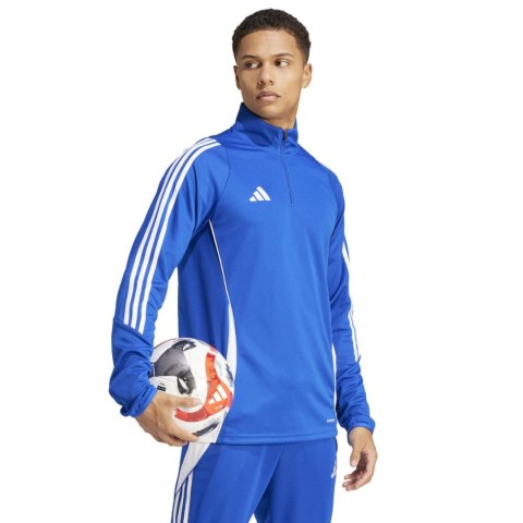 Adidas teamwear Bluza męska adidas Tiro 24 Training Top niebiesko-biała IS1042 Adidas teamwear Bluza męska adidas Tiro 24 Training Top niebiesko-biała IS1042