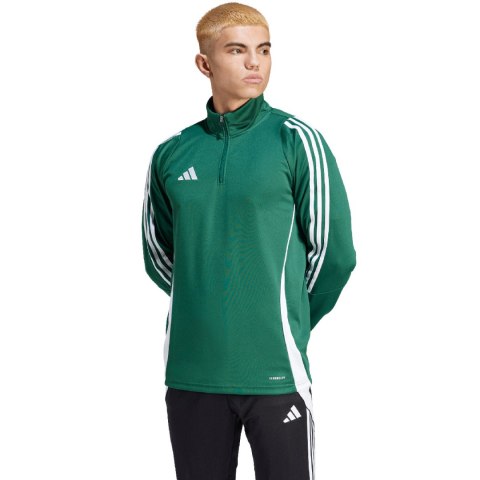 Adidas teamwear Bluza męska adidas Tiro 24 Training Top zielono-biała IS1040 Adidas teamwear Bluza męska adidas Tiro 24 Training Top zielono-biała IS1040