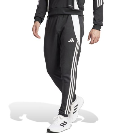 Adidas teamwear Spodnie męskie adidas Tiro 24 Sweat czarno-białe IP1976 Adidas teamwear Spodnie męskie adidas Tiro 24 Sweat czarno-białe IP1976