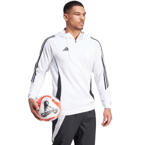 Adidas teamwear Bluza męska adidas Tiro 24 Training Hooded biała IR9399 Adidas teamwear Bluza męska adidas Tiro 24 Training Hooded biała IR9399