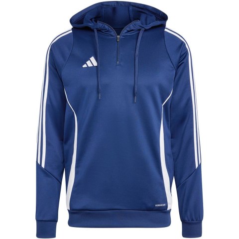 Adidas teamwear Bluza męska adidas Tiro 24 Training Hooded niebieska IR9398