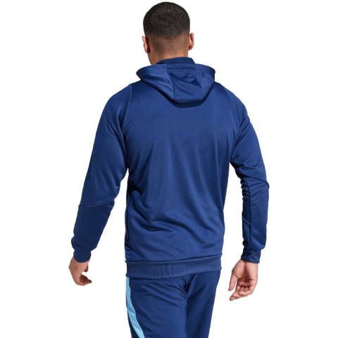Adidas teamwear Bluza męska adidas Tiro 24 Training Hooded niebieska IR9398 Adidas teamwear Bluza męska adidas Tiro 24 Training Hooded niebieska IR9398