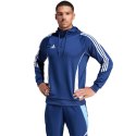 Adidas teamwear Bluza męska adidas Tiro 24 Training Hooded niebieska IR9398