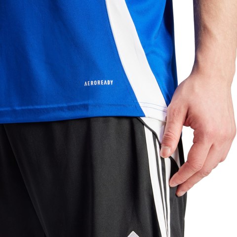 Adidas teamwear Koszulka męska adidas Tiro 24 Jersey niebieska IS1014 Adidas teamwear Koszulka męska adidas Tiro 24 Jersey niebieska IS1014
